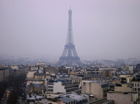 The Tour Eiffel as seen from the Arc de Triomphe