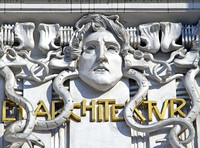 Vienna, detail from the Sezesssion building