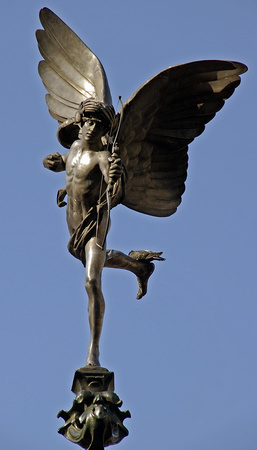 Piccadilly Circus, statue of the Angel of Charity (dubbed "Eros")