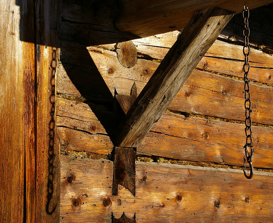 A detail of Werfenweng's oldest house